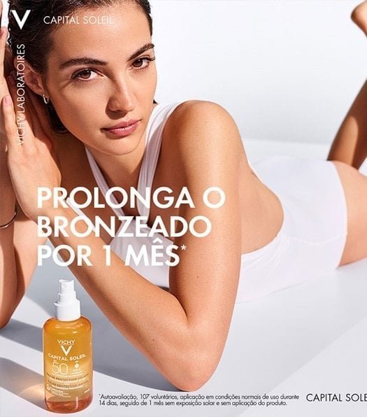 Água solar protetora iluminadora Corporal FPS 50 200ml - Imagem 5